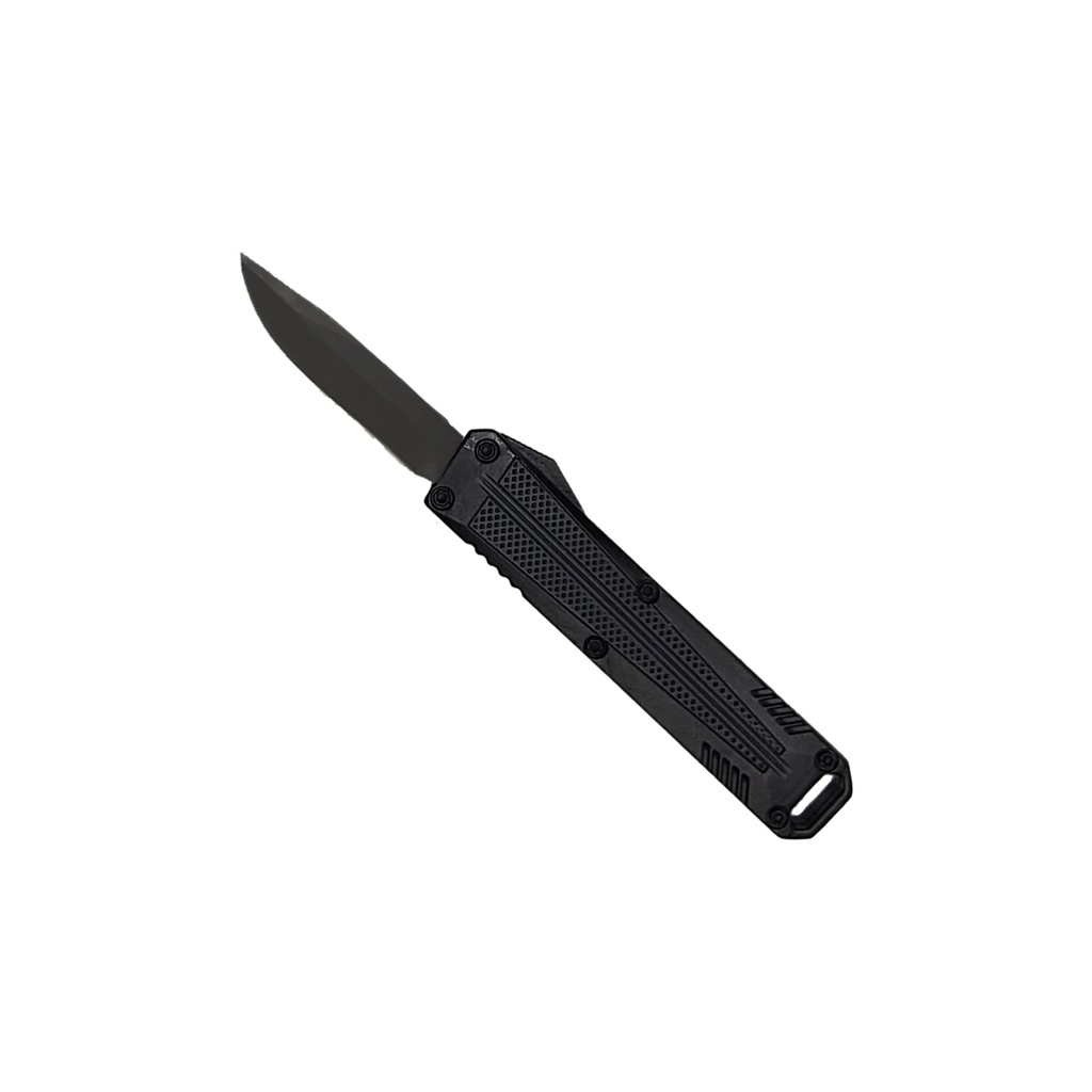 Stealth Grid Quick-Deploy Double-Action OTF Knife - Matte Black