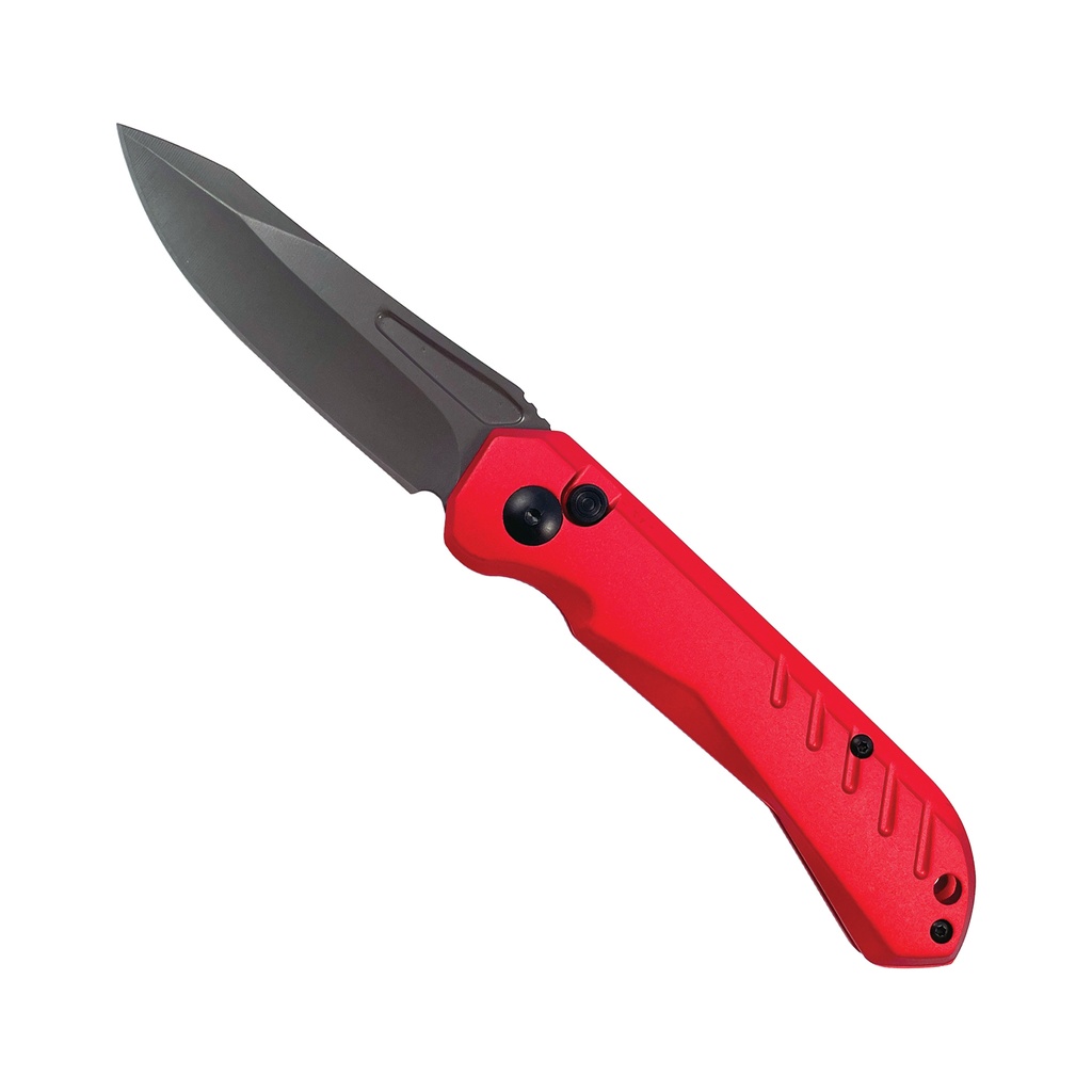 Jetstream Slimline EDC Switchblade Knife - Red Aluminum