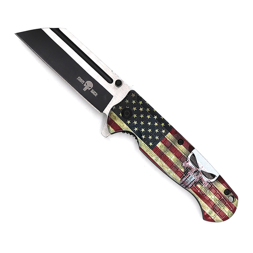 Battle-Born Patriot Reaper Spring-Assisted Knife - USA Flag