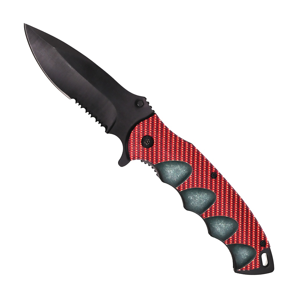Spectral Grip Quick-Deploy Spring-Assisted Knife - Red