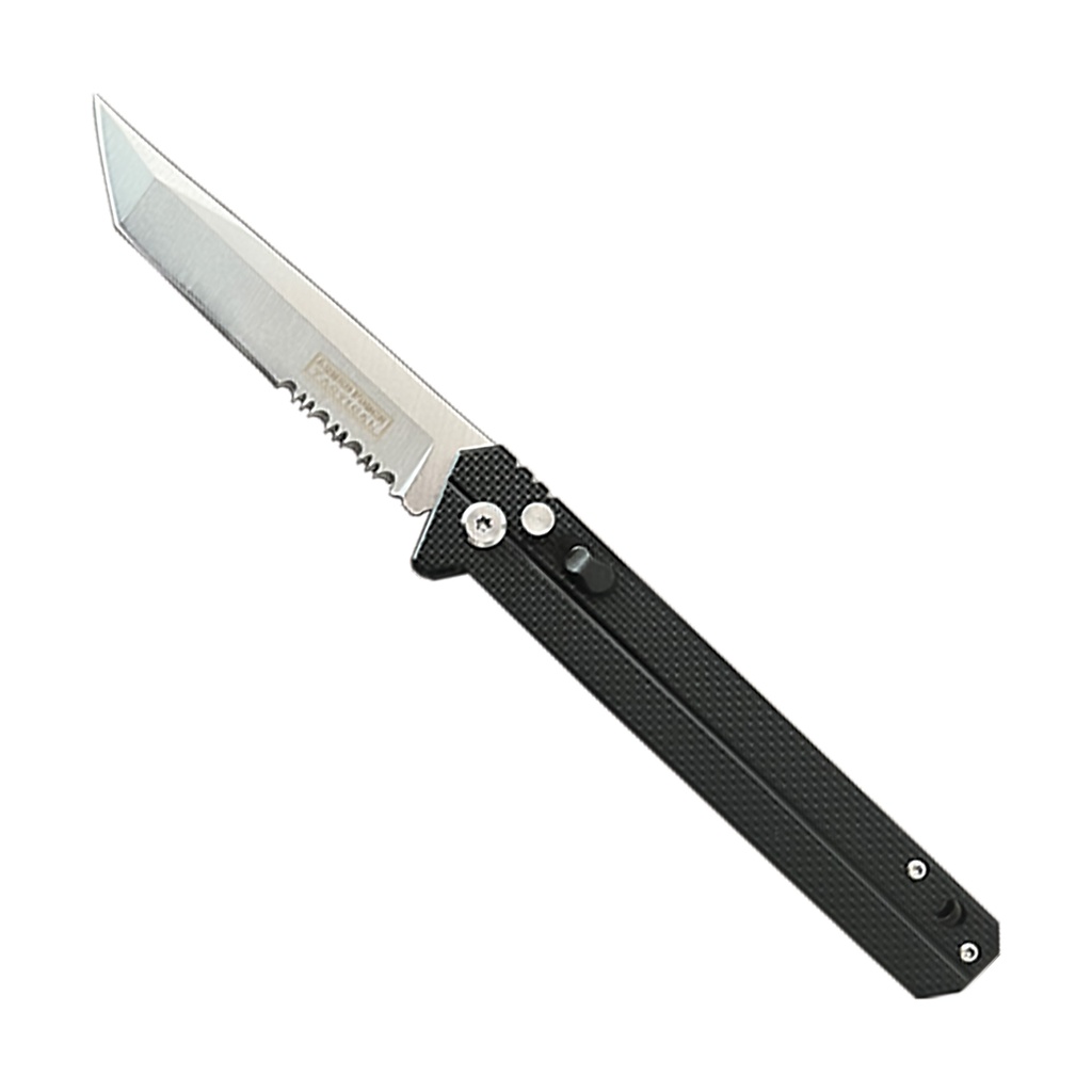 Stealth Tanto Quick-Deploy Automatic Knife - G10 Black