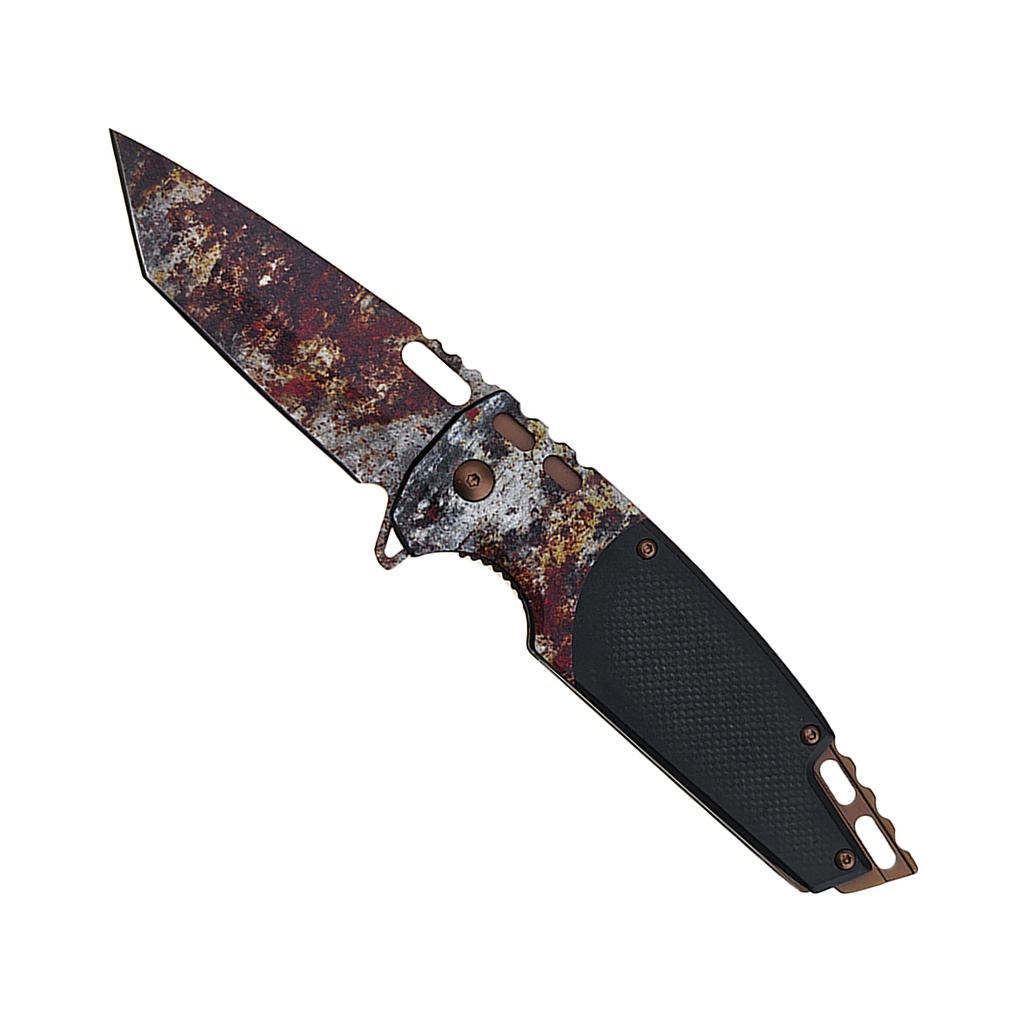 Rusted Relic Quick-Assist Tanto Knife - Oxidized Patina