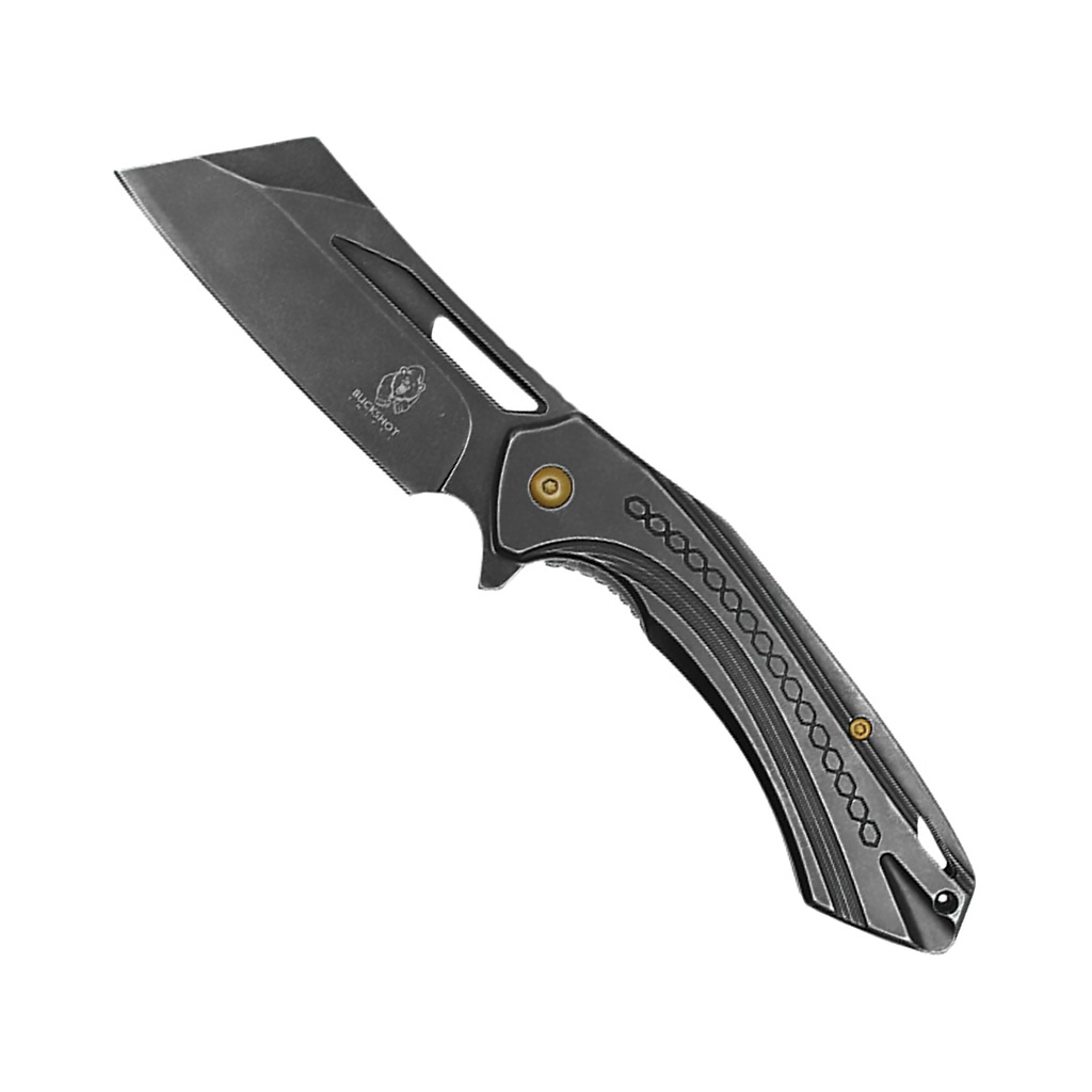 Midnight Tanto Rapid-Assist Pocket Knife - Black Steel