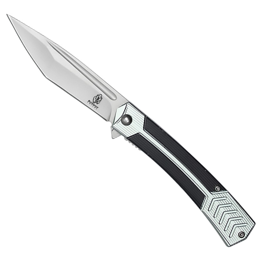 Mirror-Glide Quick-Deploy Spring Assisted Pocket Knife - Polished Silver
