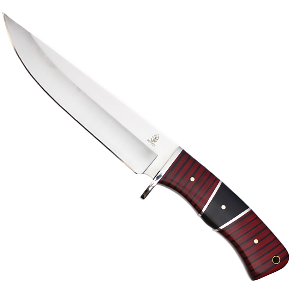 Crimson Woodland Full-Tang Field Hunter - Red Wood
