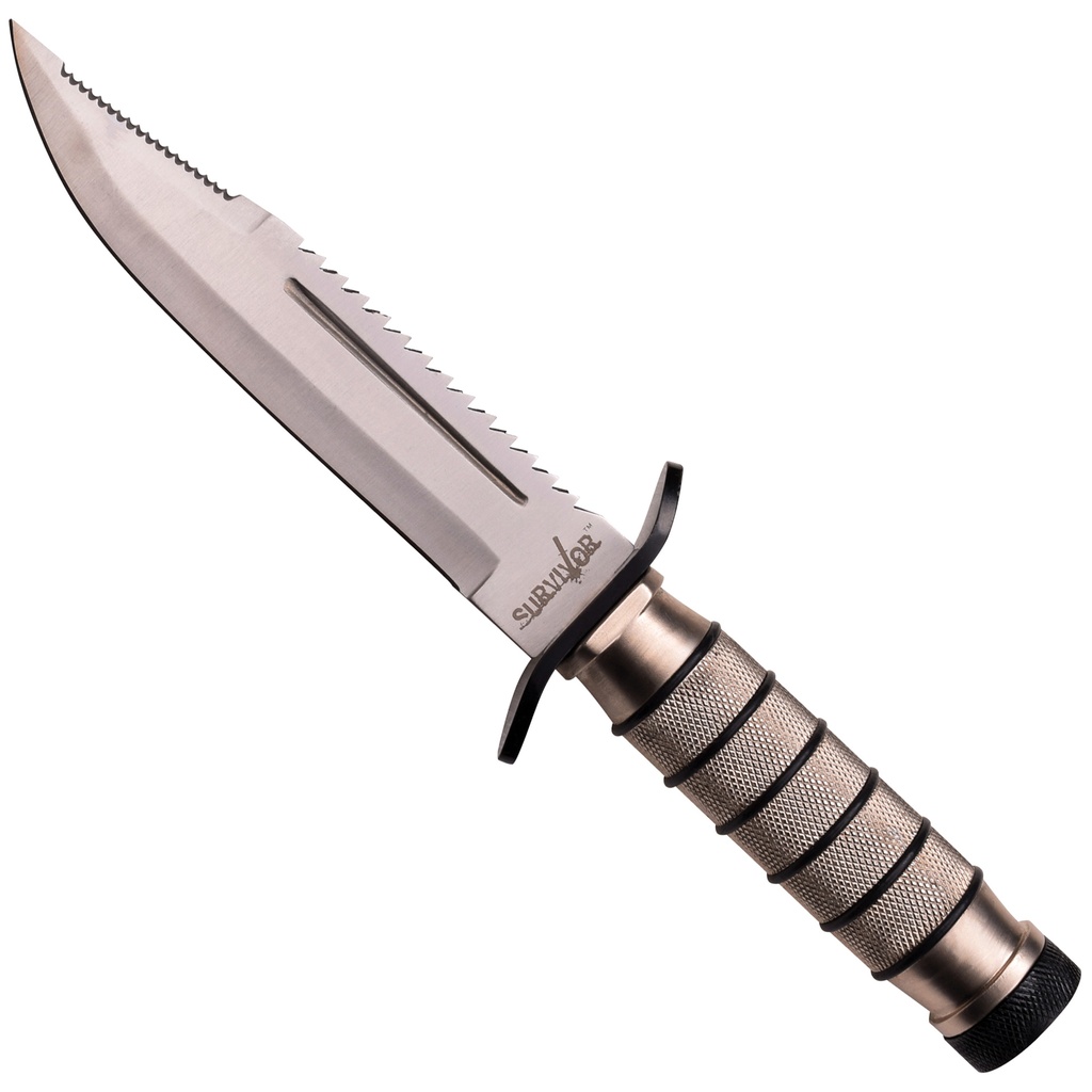 Trailguard Field-Kit Survival Knife - Matte Steel