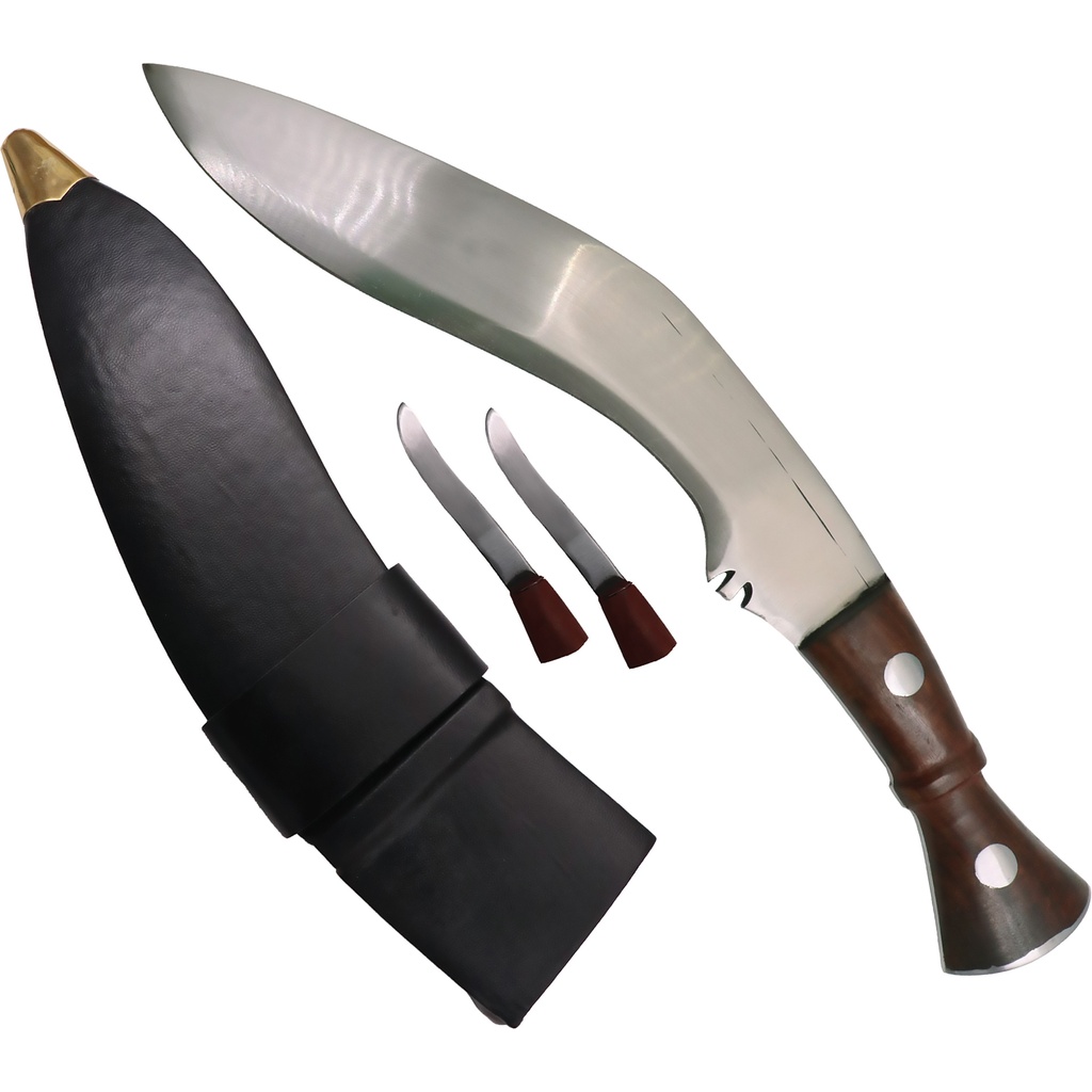 Himalayan Edge Classic Gurkha Kukri Knife - Brass & Leather