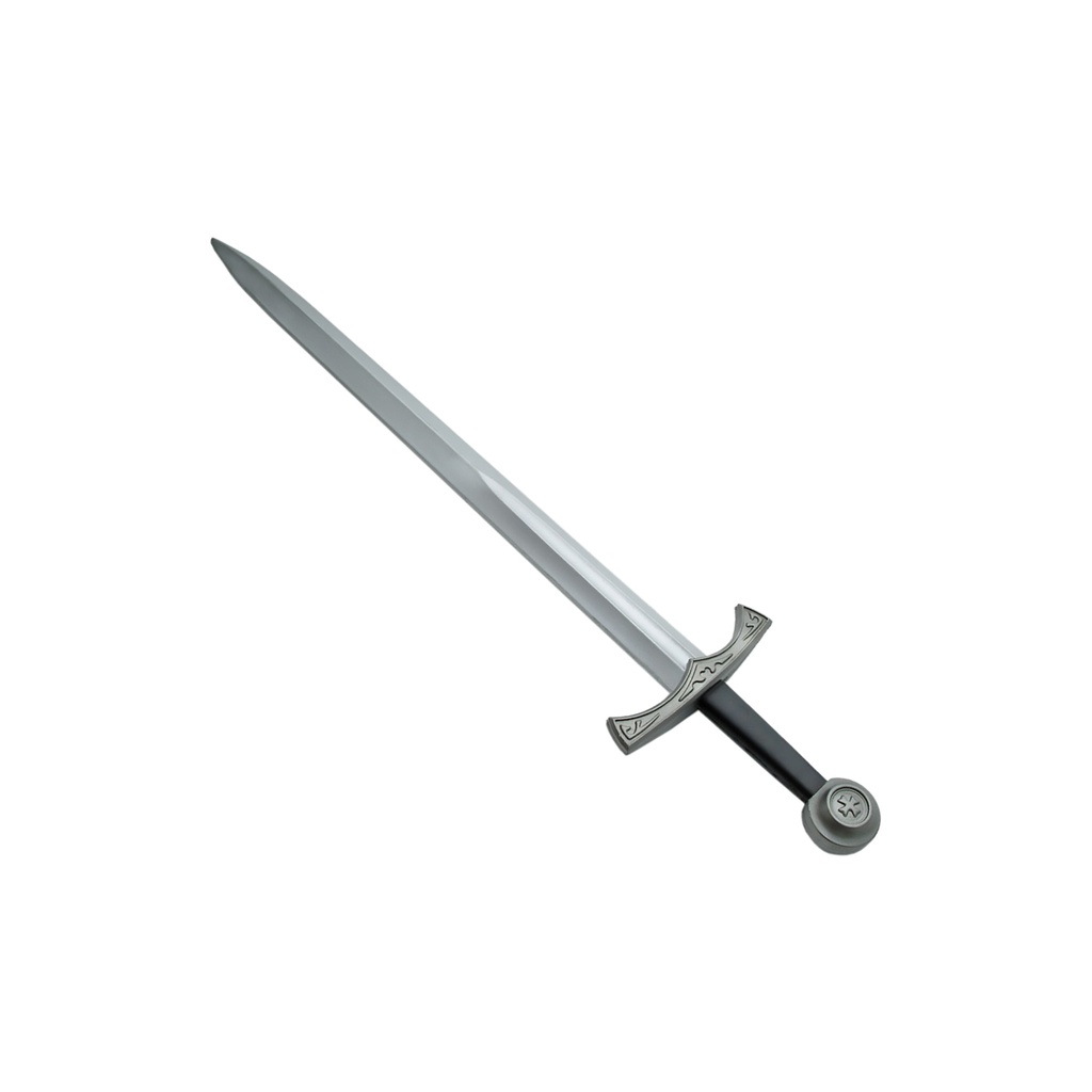 Shadowsteel Excalibur LARP-Safe Latex Sword - Black & Silver