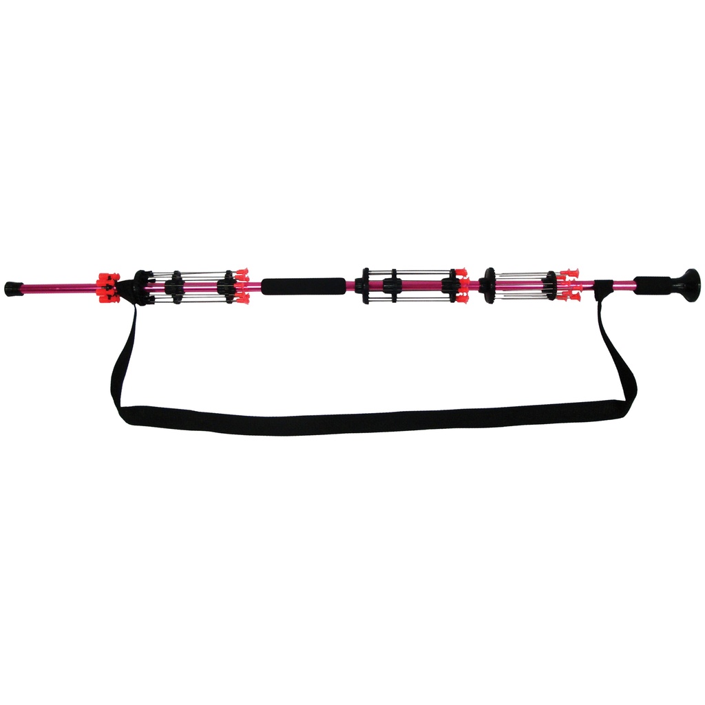 Valkyrie Warrior Quiver-Loaded Blowgun - Pink Aluminum