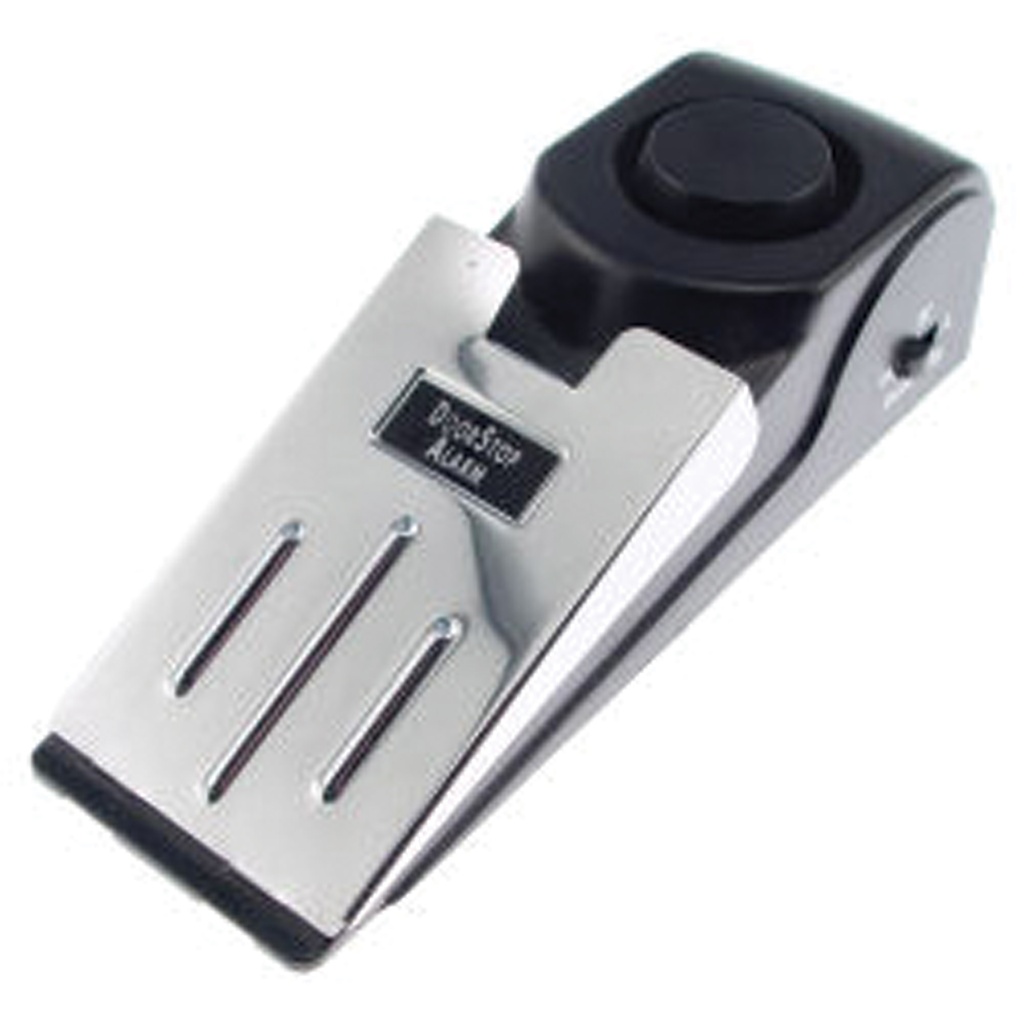 Threshold Sentinel 118dB Wedge Door Stop Alarm - Black/Silver