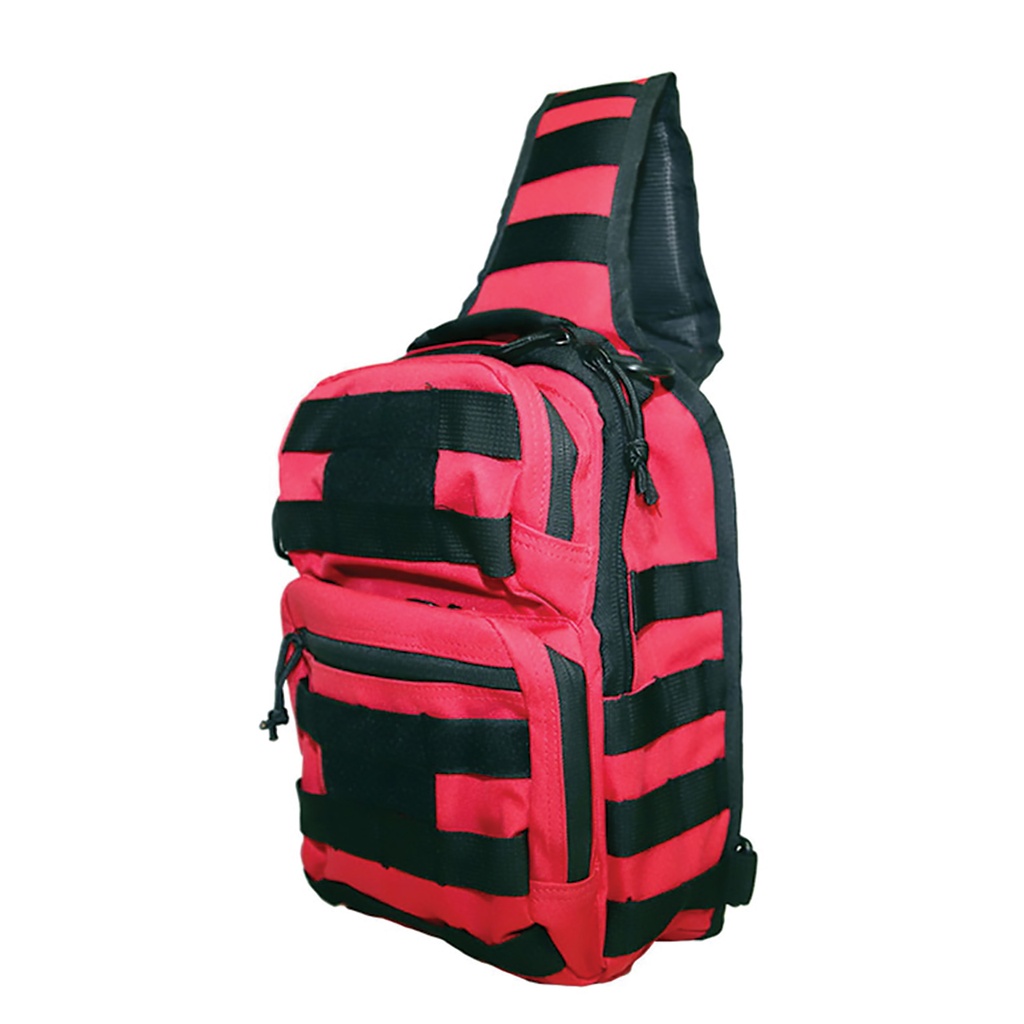 Redline Grid CCW-Ready Tactical Sling Bag - Red with Black Trim