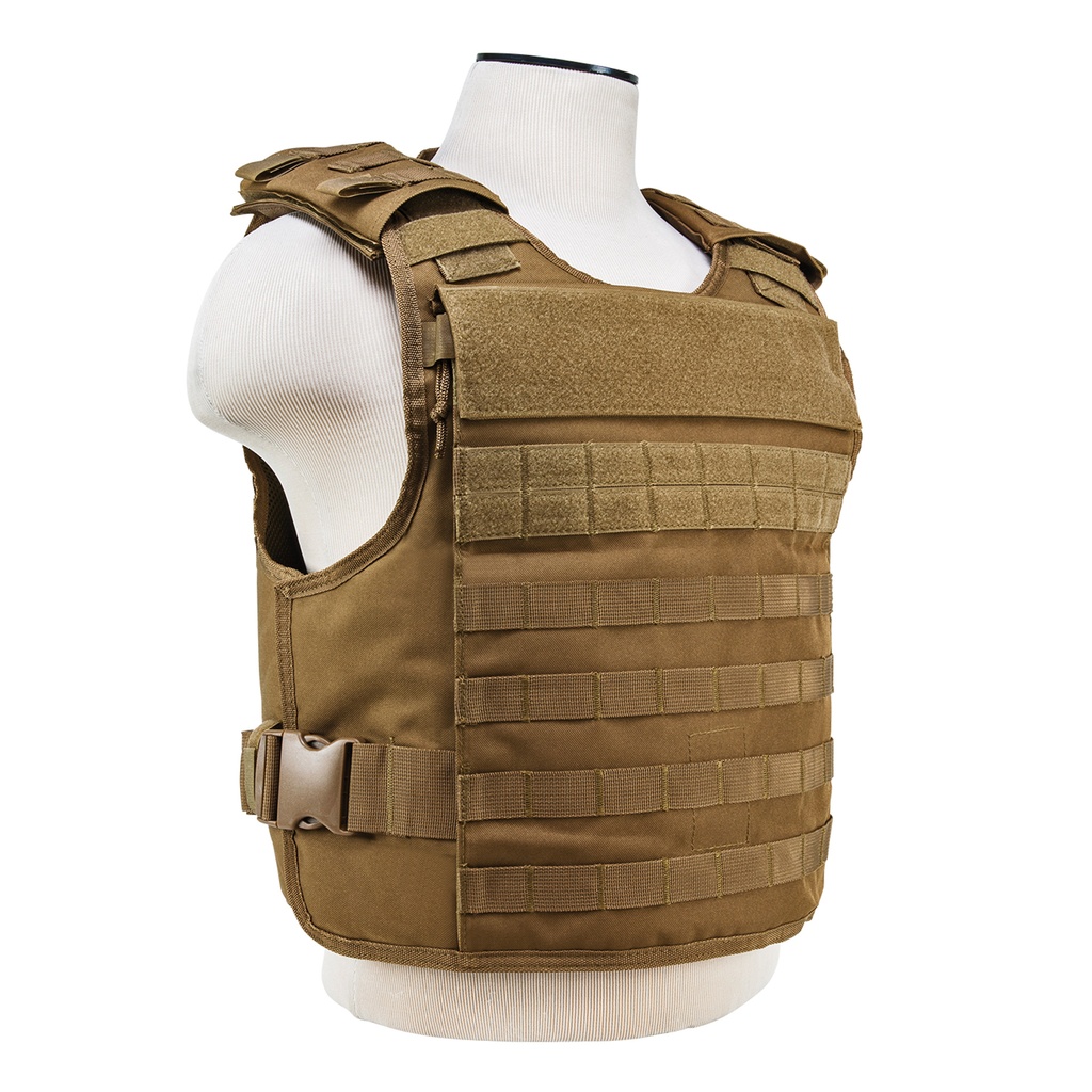 Desert Sentinel Quick-Access Plate Carrier Vest - Tan