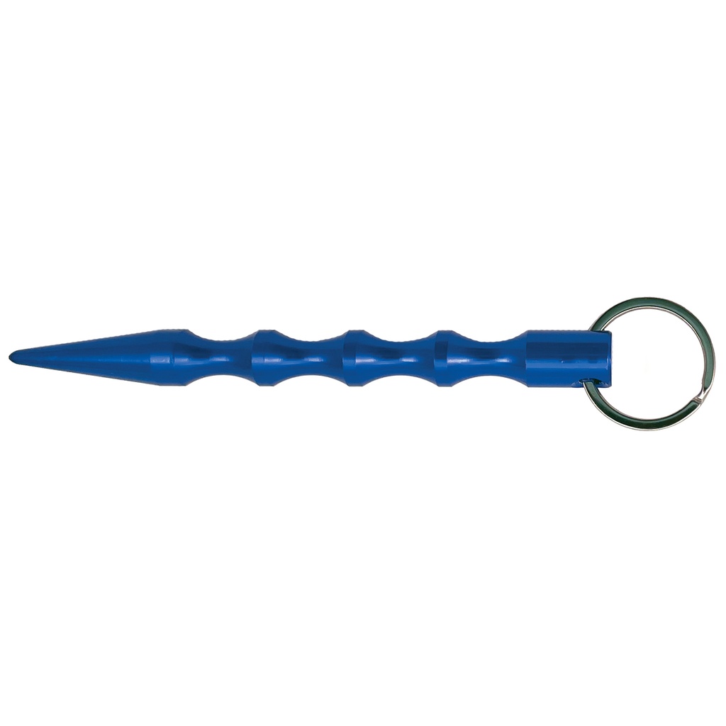 Cobalt Ridge Quick-Access Kubaton Keychain - Mirror Blue Steel