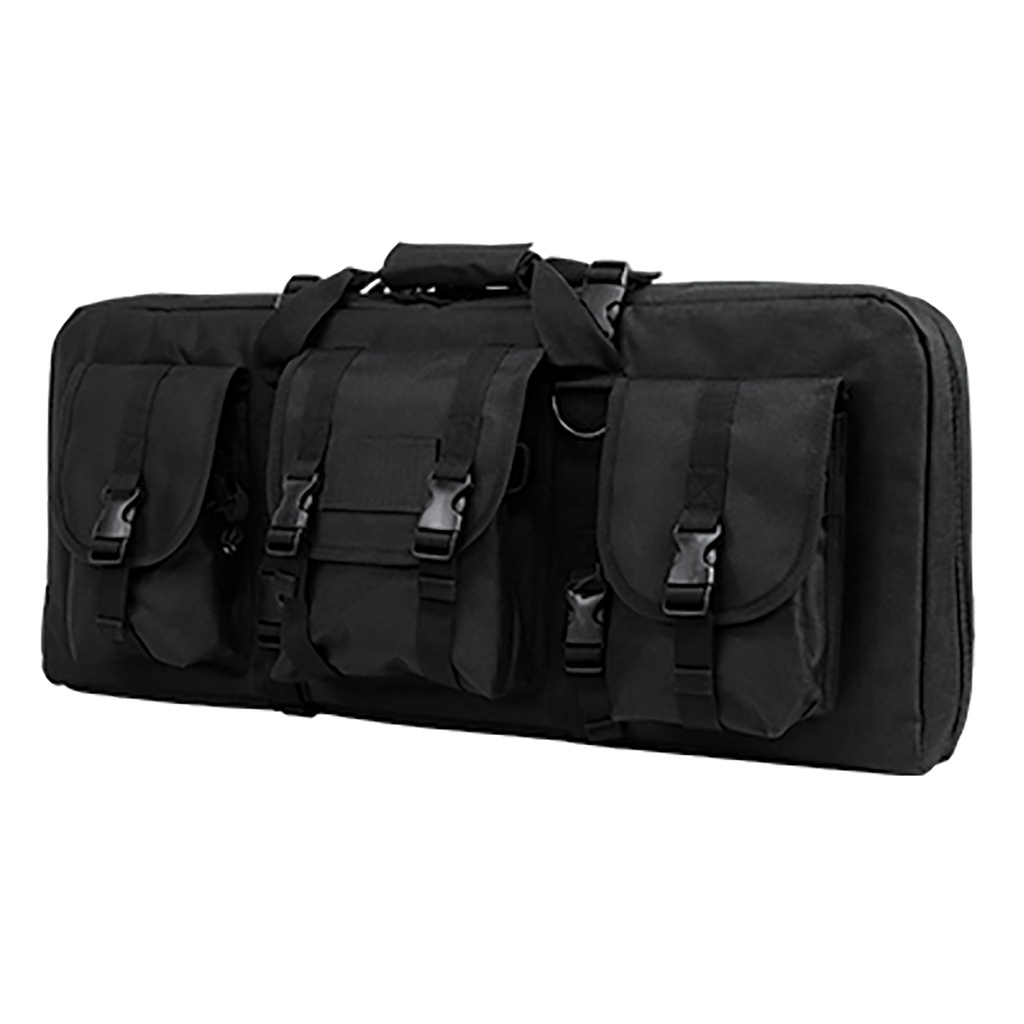 Stealth Transit Double Carbine Case - Black