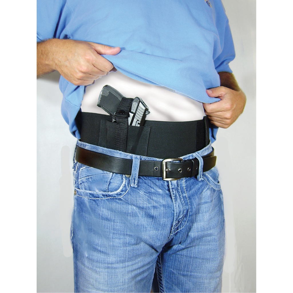 Shadowline No-Print Belly Band Holster - Black Elastic