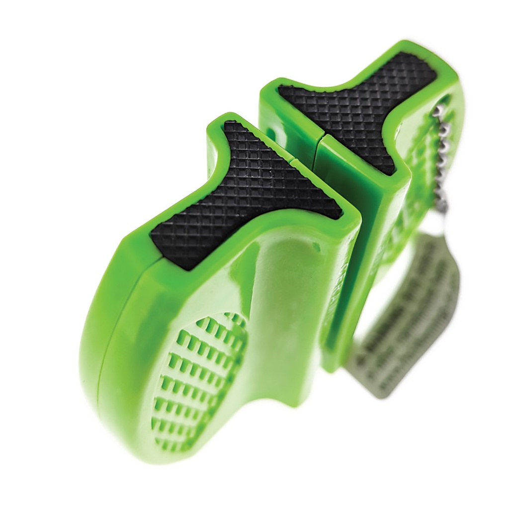 TrailEdge Dual-Grit Pocket Knife Sharpener - Orange Rubber