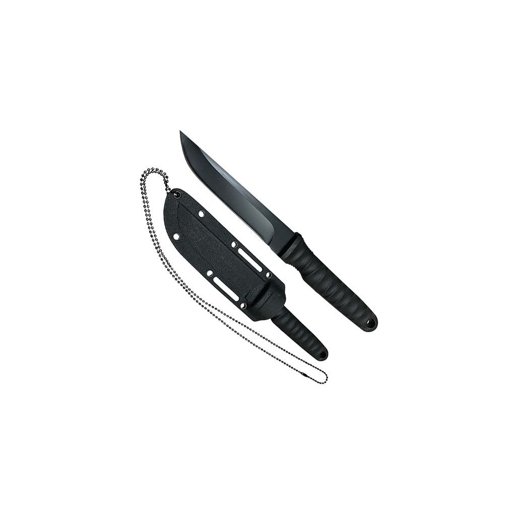 Stealth Guardian Quick-Deploy Neck Knife - Midnight Black