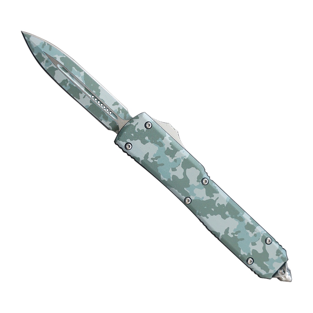 Field Cipher Slide-Action OTF Knife - Digital Camo