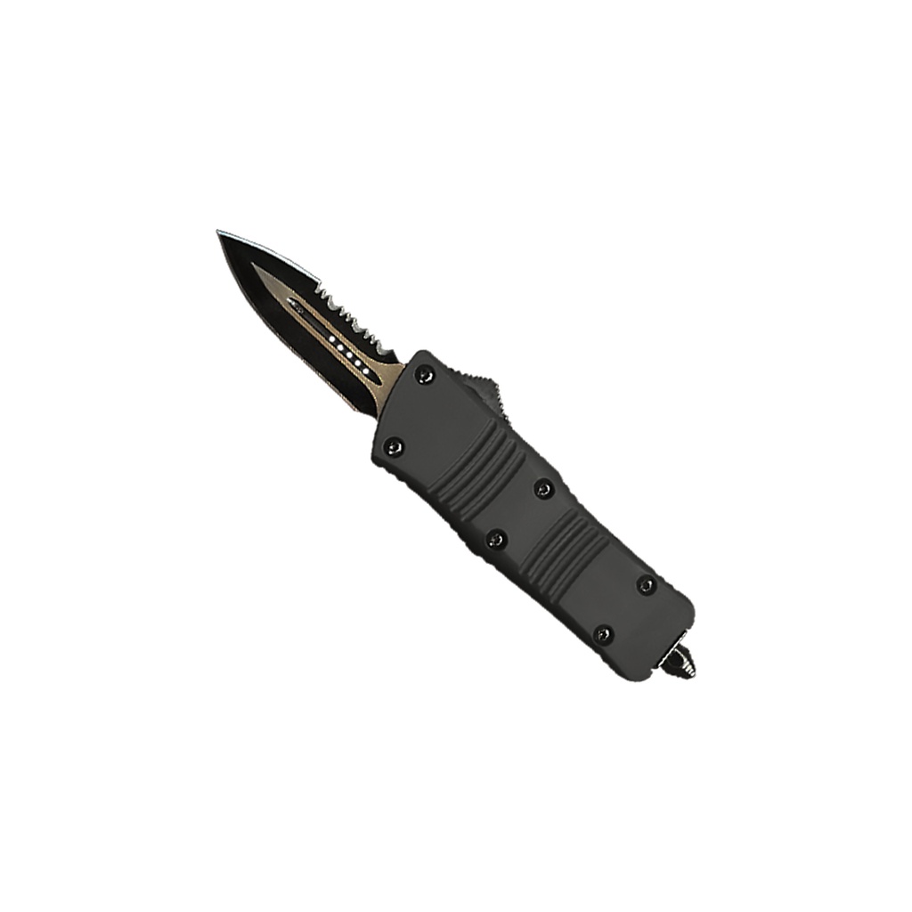 Stealth Clip Quick-Deploy Mini OTF Knife - Black