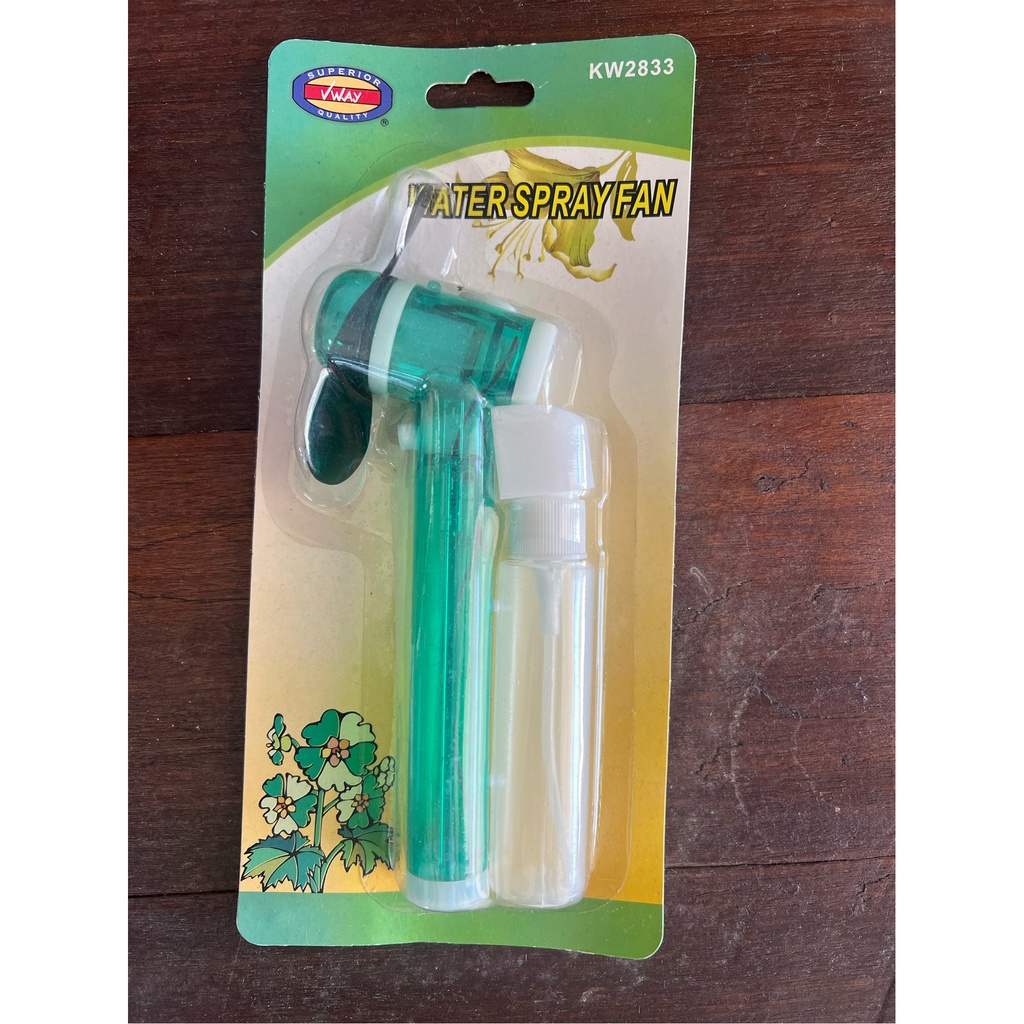 Oasis Trigger Dual-Cool Handheld Misting Fan - Clear Green