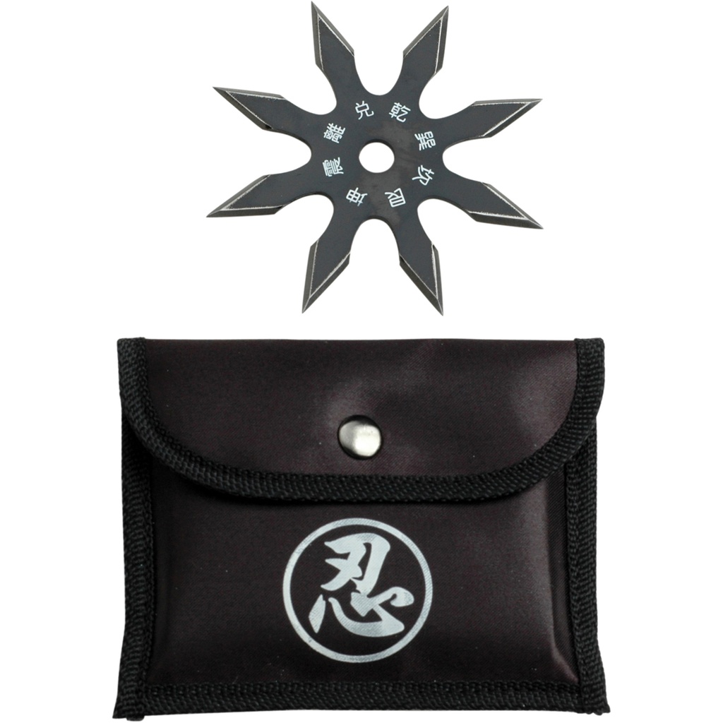 Night Compass Precision Throwing Star - Black Steel