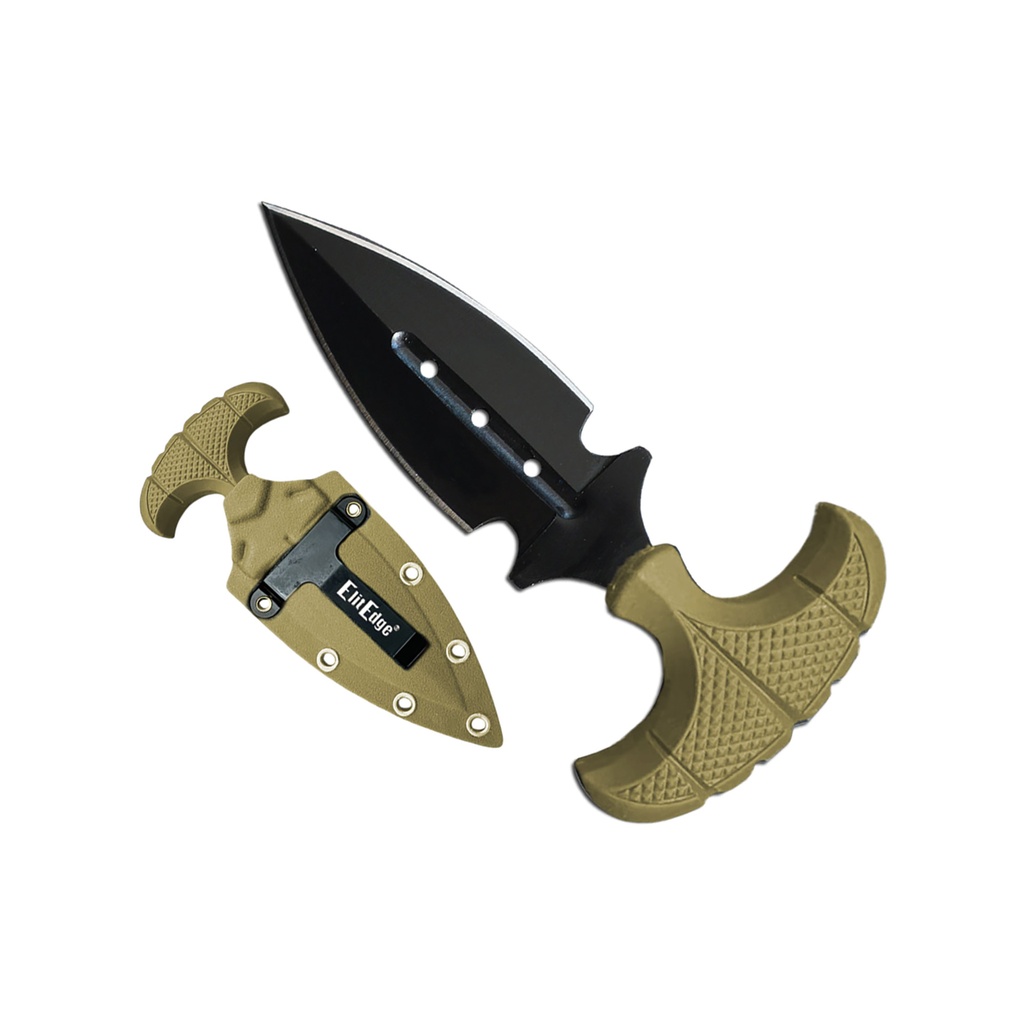 Verdant Sentinel Clip-Case Push Dagger - Green ABS