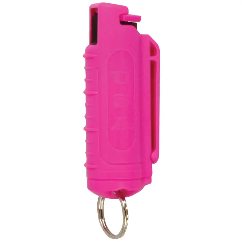 Signal-Safe Quick-Access Keychain Pepper Spray - Hot Pink Hardshell