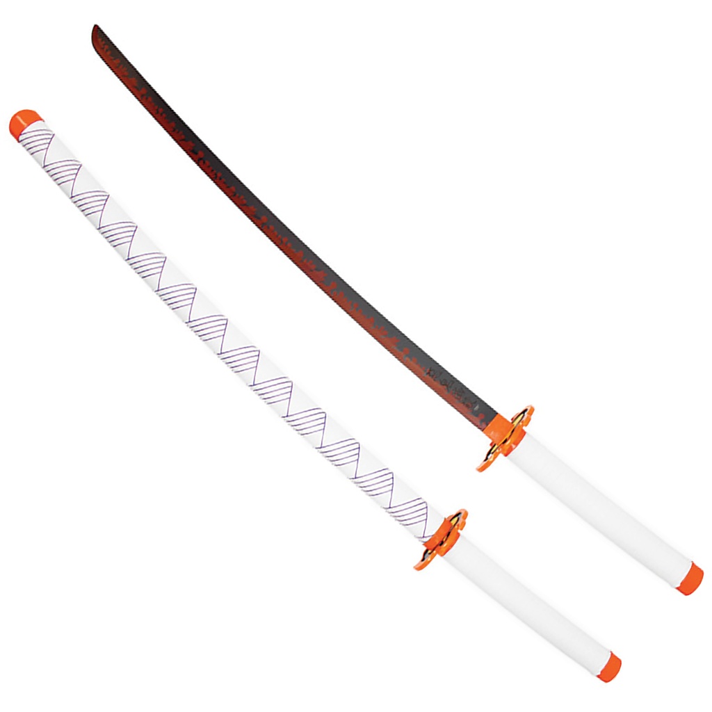 Geometric Grace Collector Edition Katana Sword - Orange/White