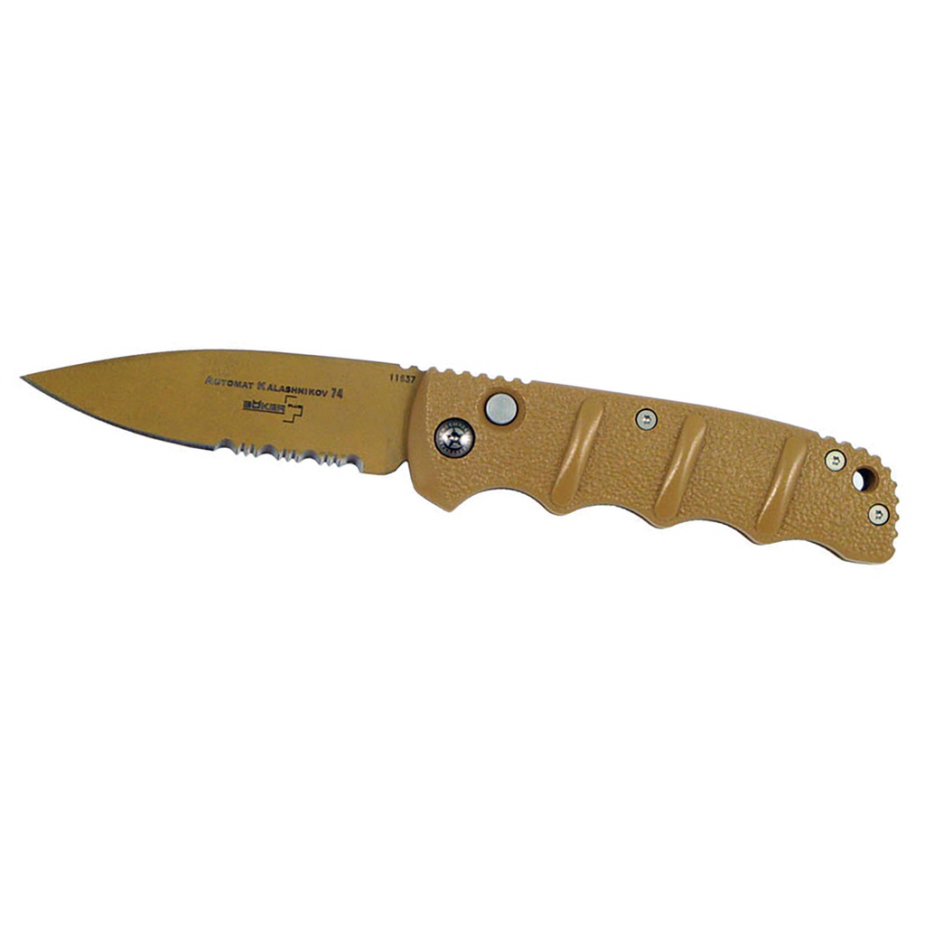 Desert Carbine Tactical Legend Automatic Knife - Desert Tan