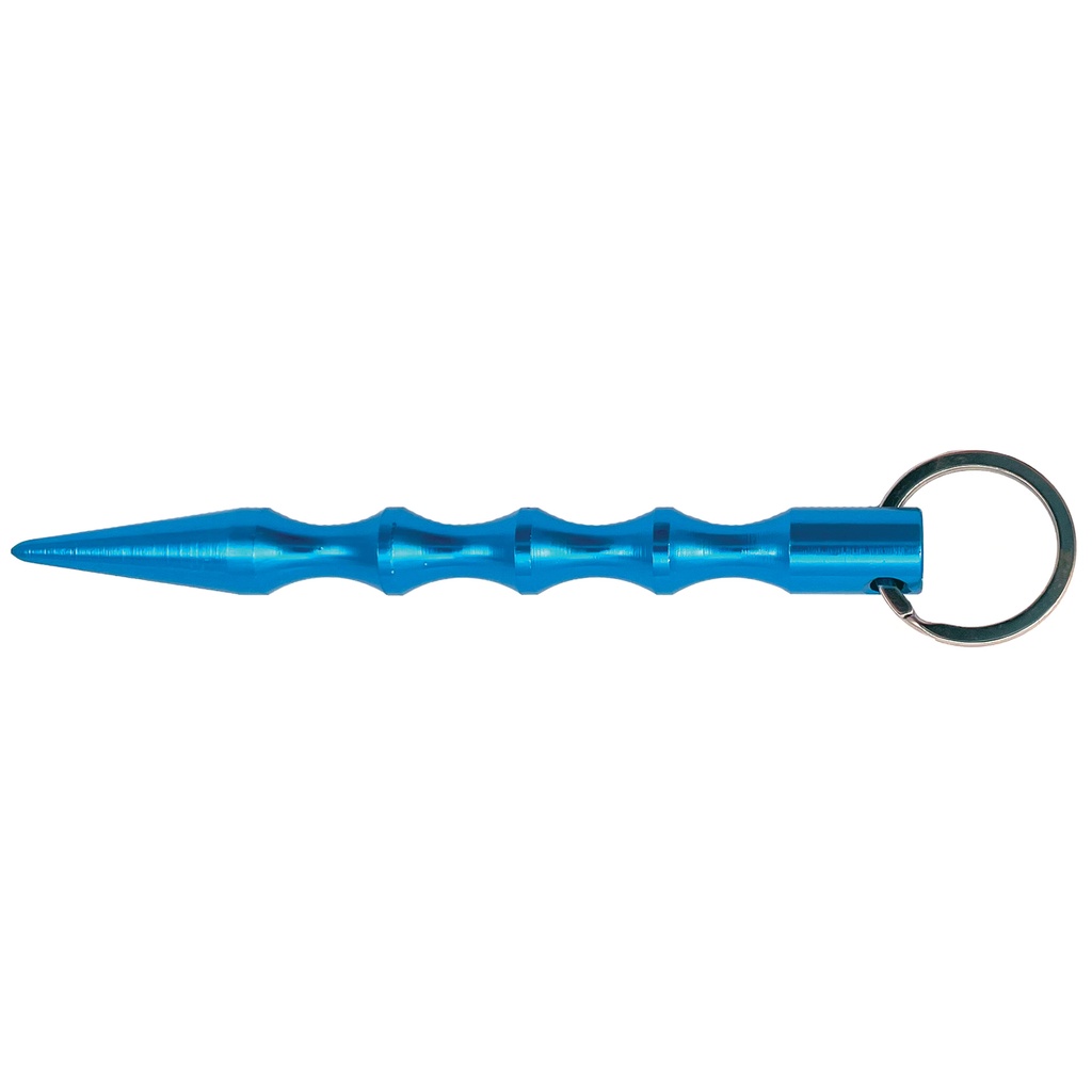 Aqua Sentinel Textured Kubaton Keychain - Teal Aluminum