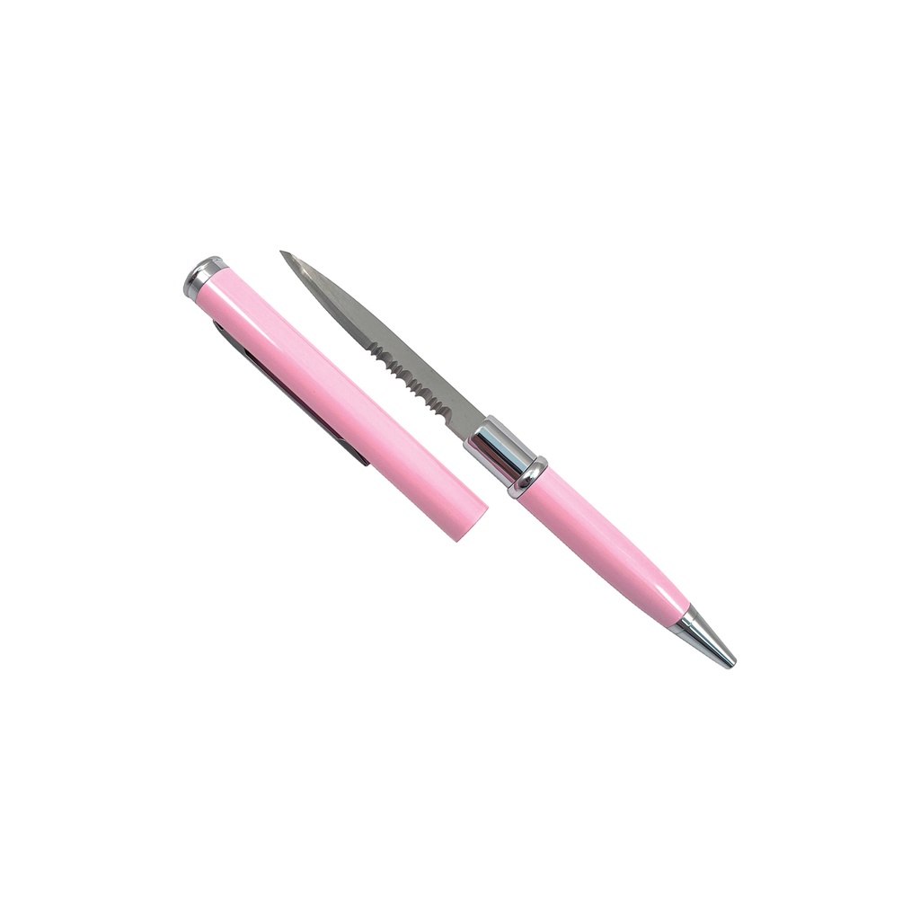 Stealth Script Counter Display Hidden Pen Knife - Pink