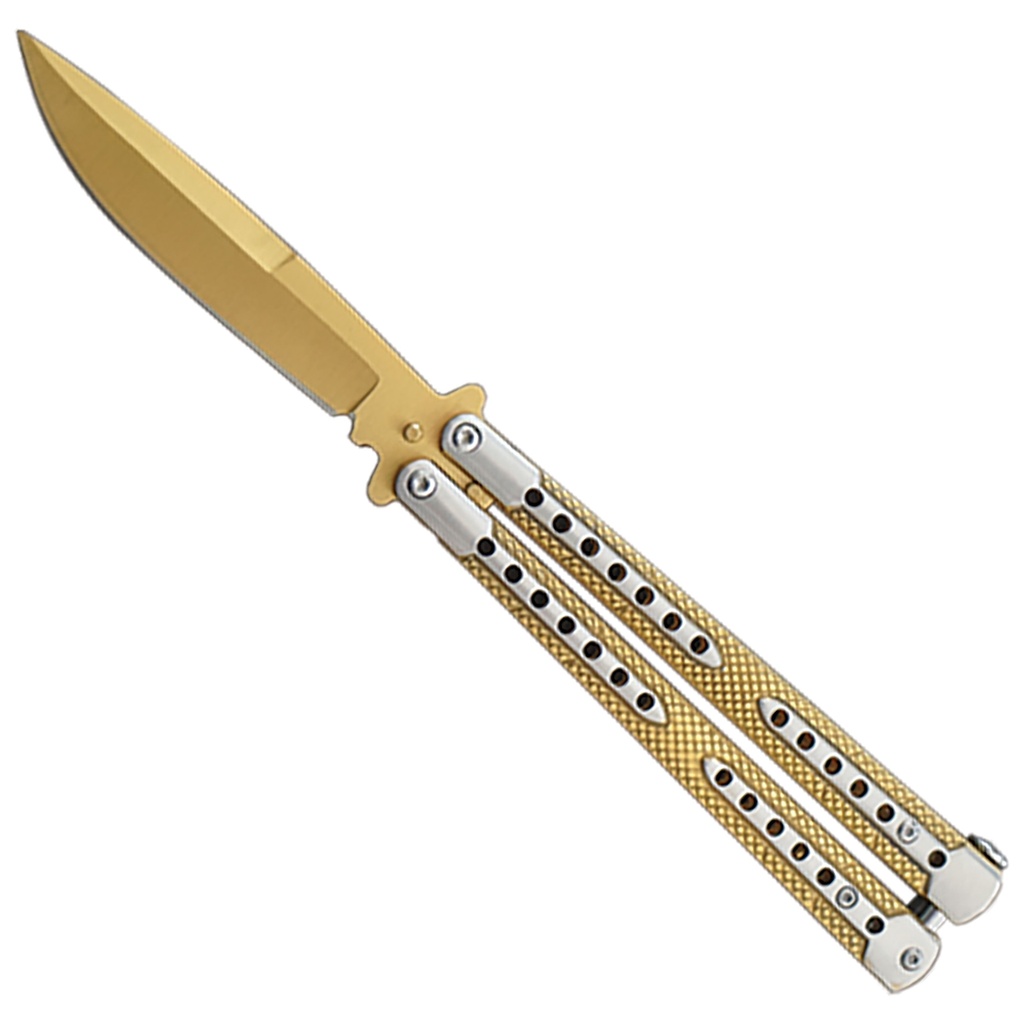 Auric Pivot Precision Butterfly Knife - Gold Titanium
