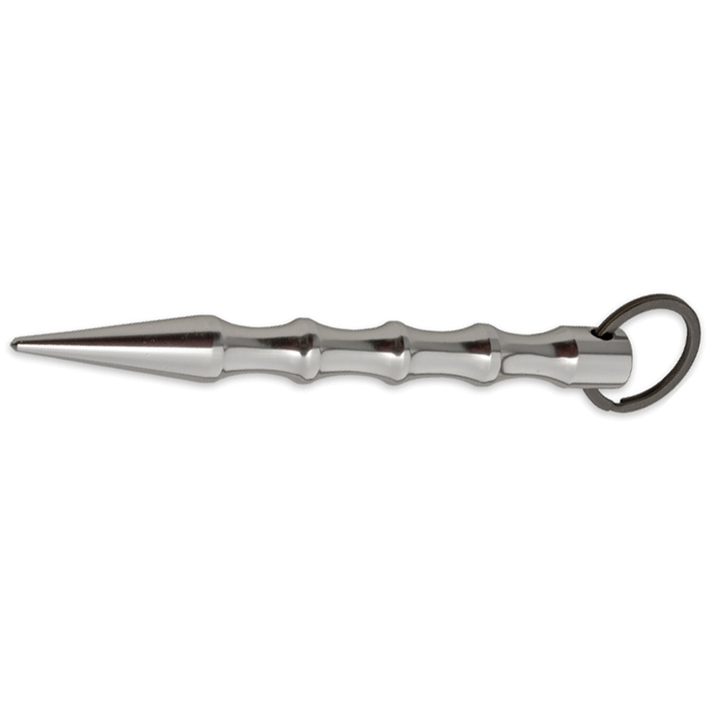 Silver Sentinel Grip-Control Kubaton Keychain - Aircraft Aluminum