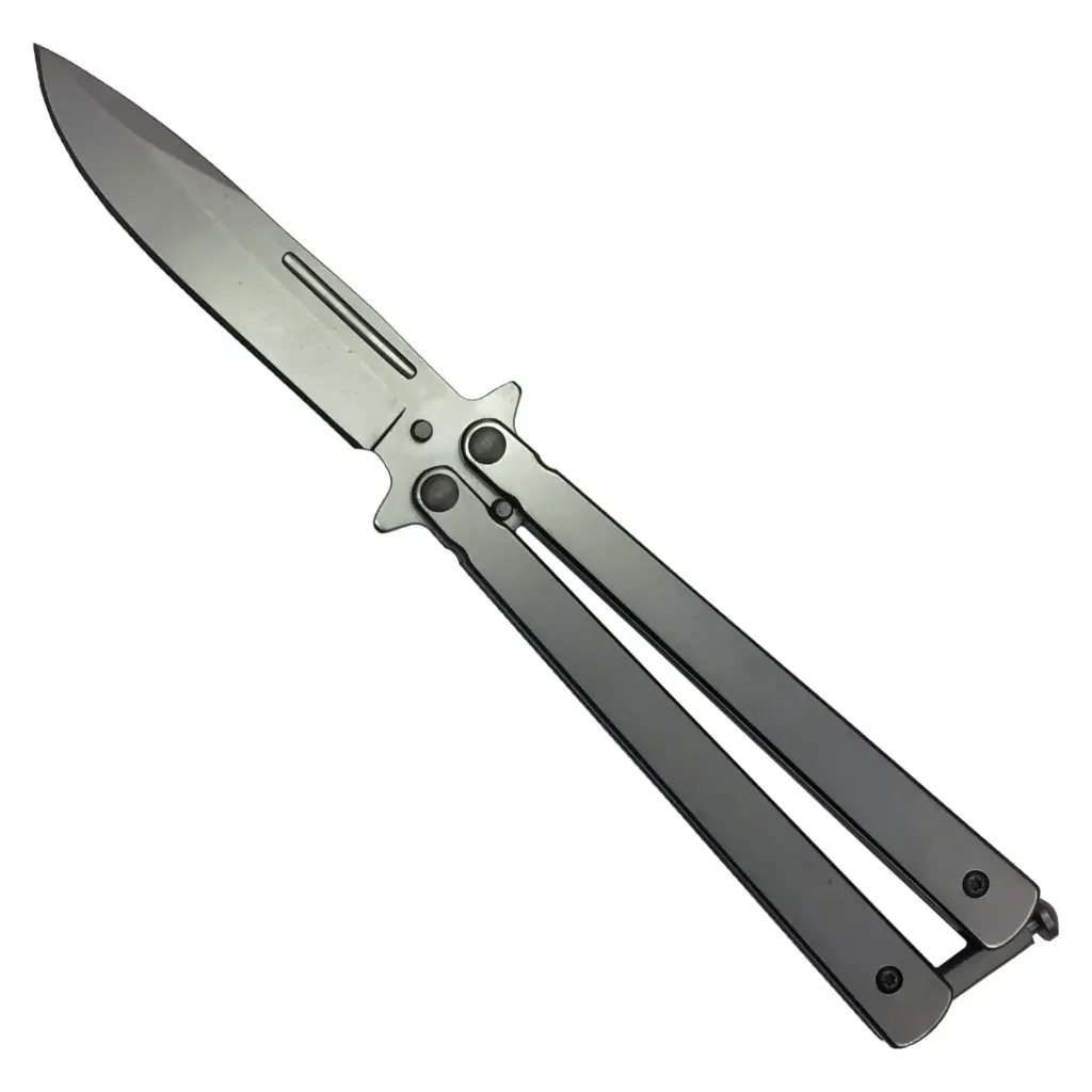 Brushed Balance Precision Butterfly Knife - Stainless Steel