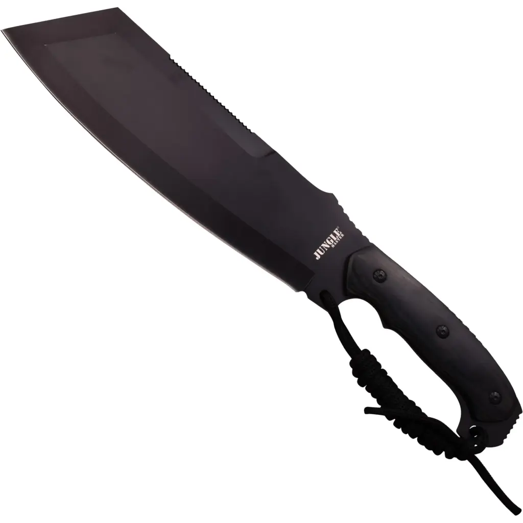 Blackout Command Tactical Fixed Blade - Black Pakkawood