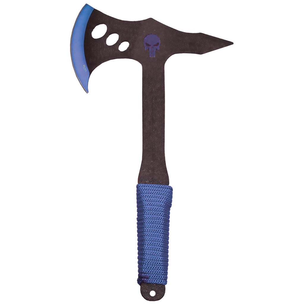 13.5IN BL SKULL THROWING AXE