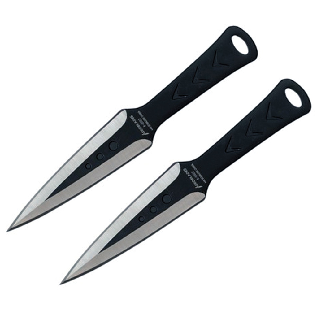 2PC THROWING KNIFE SET BK