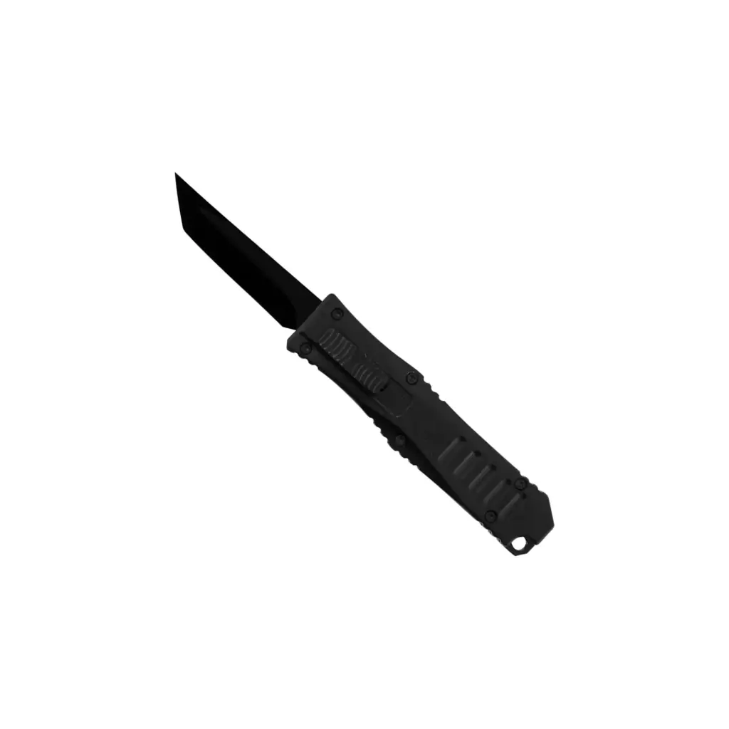 Featherlight Shadow Mini OTF Knife - Midnight Black Aluminum