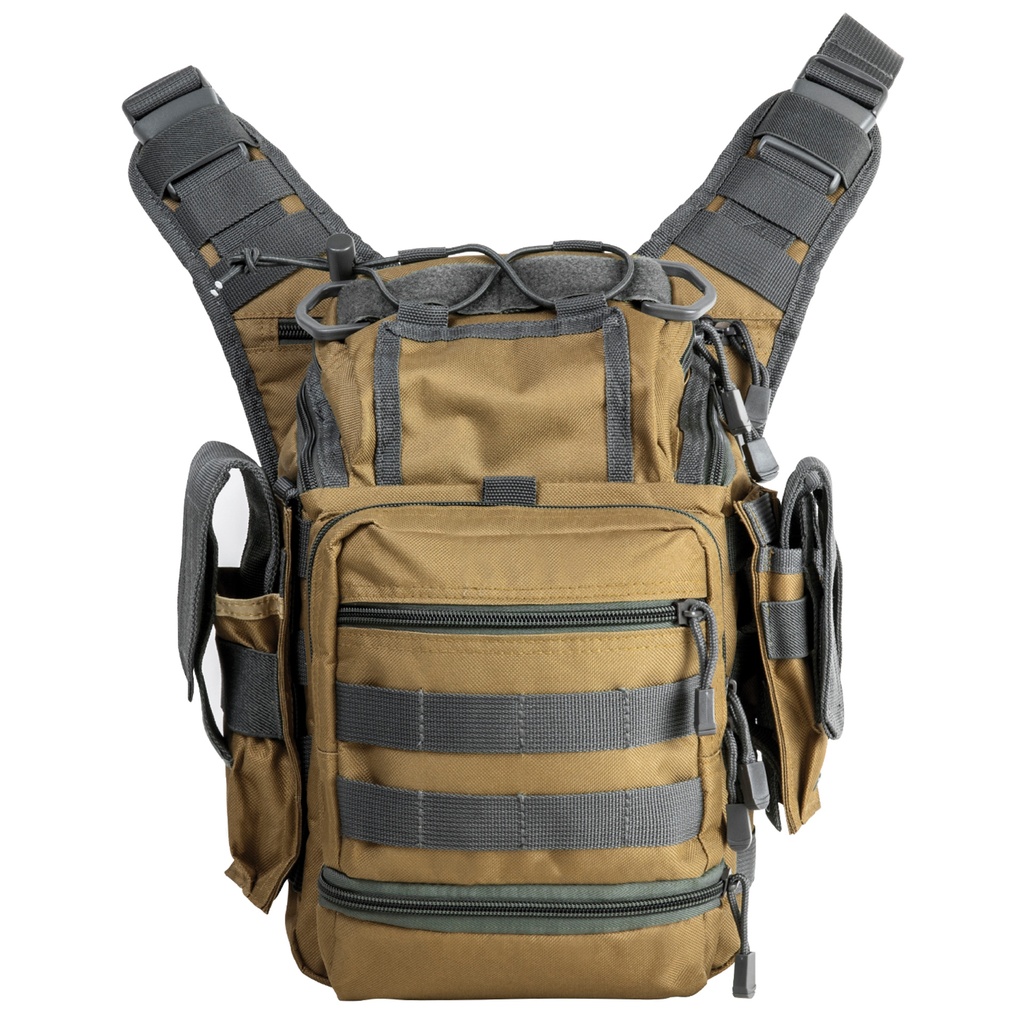 Compact Mission-Ready First Responder Bag - Tan Urban Gray