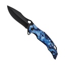 SAMPLE - Arctic Titan Dragon Quick-Deploy Spring Assisted Knife - Blue Aluminum