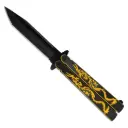 Dragon Arc Tactical Butterfly Knife - Two Tone Aluminum