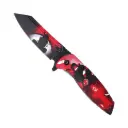Blood Moon Crow Pact Spring-Assisted Folding Knife - Red Akatsuki