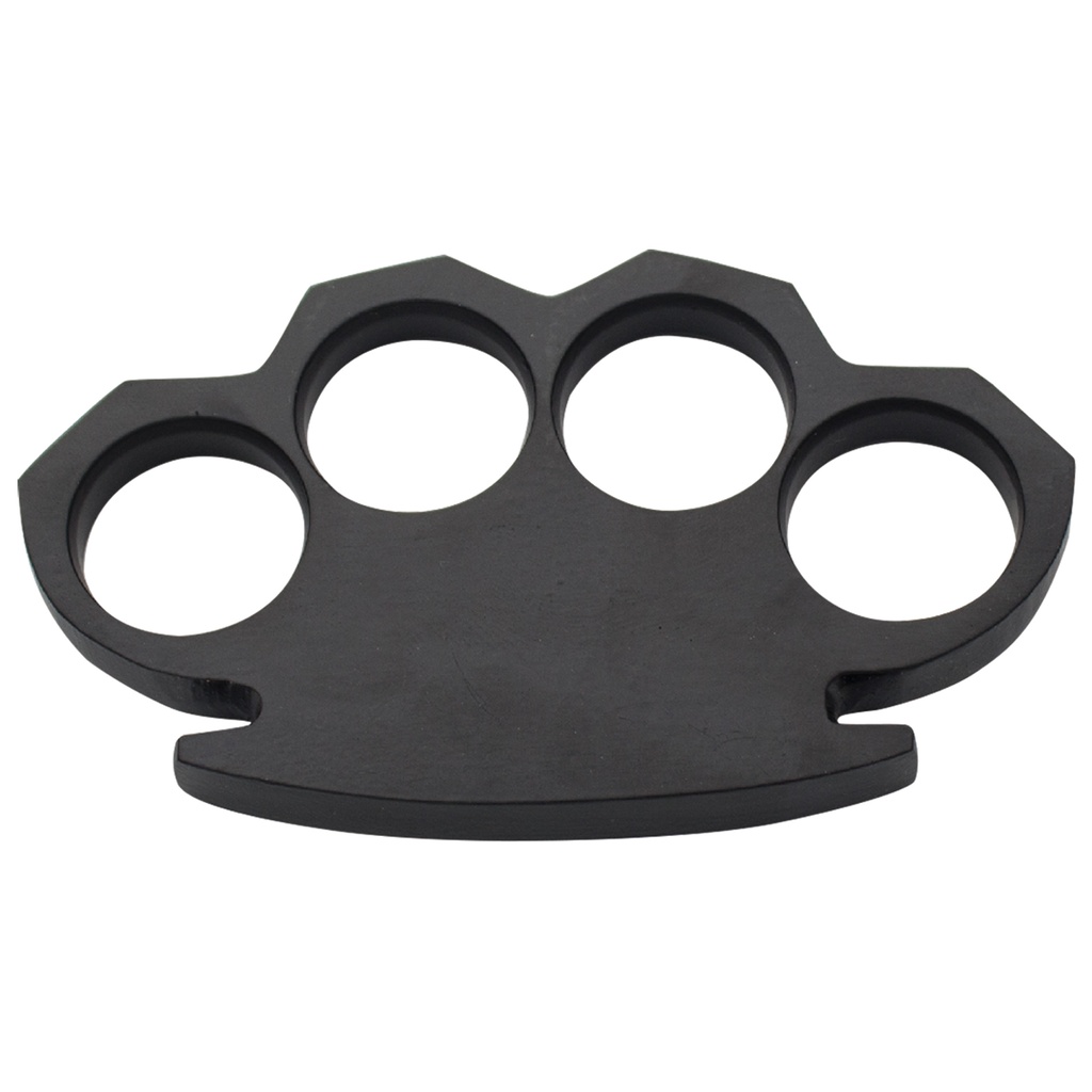 Industrial Cipher Steampunk Knuckle Duster - Black Steel
