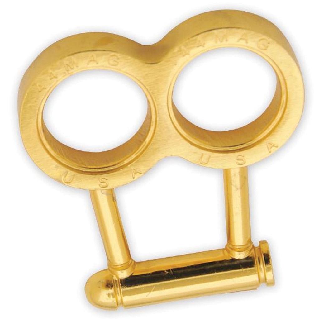 Magnum Headstamp Tribute Knuckles - Gold Steel