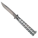 Aero-Vent Precision Butterfly Knife - Polished Silver