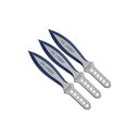 Aero Vortex Balanced Throwing Knife Set - Two-Tone Blue