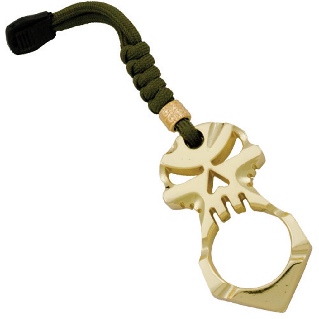Reckoning Skull Anchor Self Defense Keychain - Gold