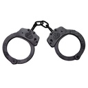 Stealth-Control Secure Restraints Handcuffs - Black Steel