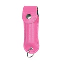 Confidence Carry Quick-Access Keychain Pepper Spray - Pink Leatherette