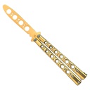 Six-Hole Balance Precision Butterfly Knife Trainer - Blue Steel